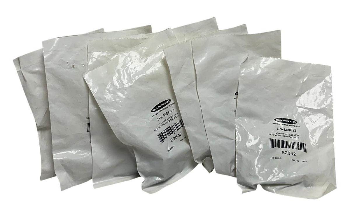 Used 10 BANNER LPA-MBK-12 / 82842 EZ-SCREEN LOW PROFILE SIDE MOUNT BRACKETS NSFS