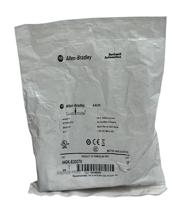 Used ALLEN BRADLEY 440K-E33078 /B Guardmaster SAFETY INTERLOCK SWITCH 4-PIN GD2 NSFS