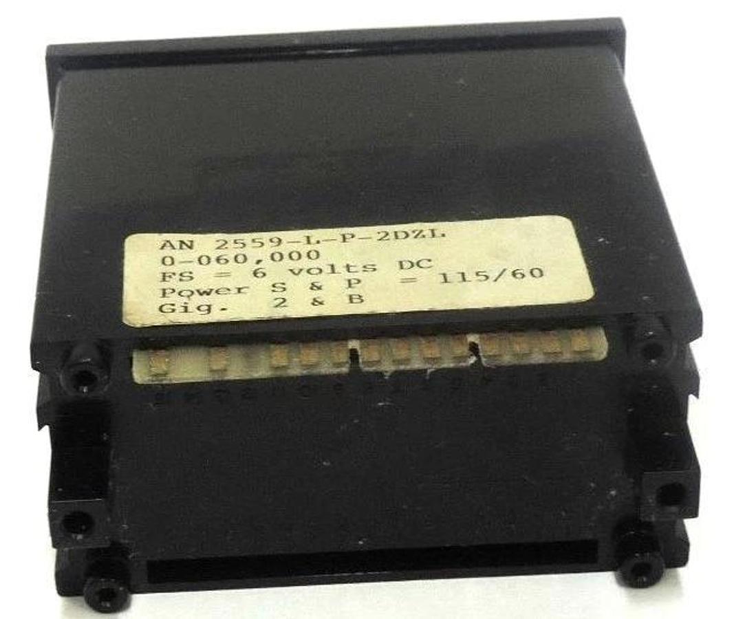 Used ANALOGIC AN2559-L-P-2DZL DIGITAL METER AN2559LP2DZL DATE 9006