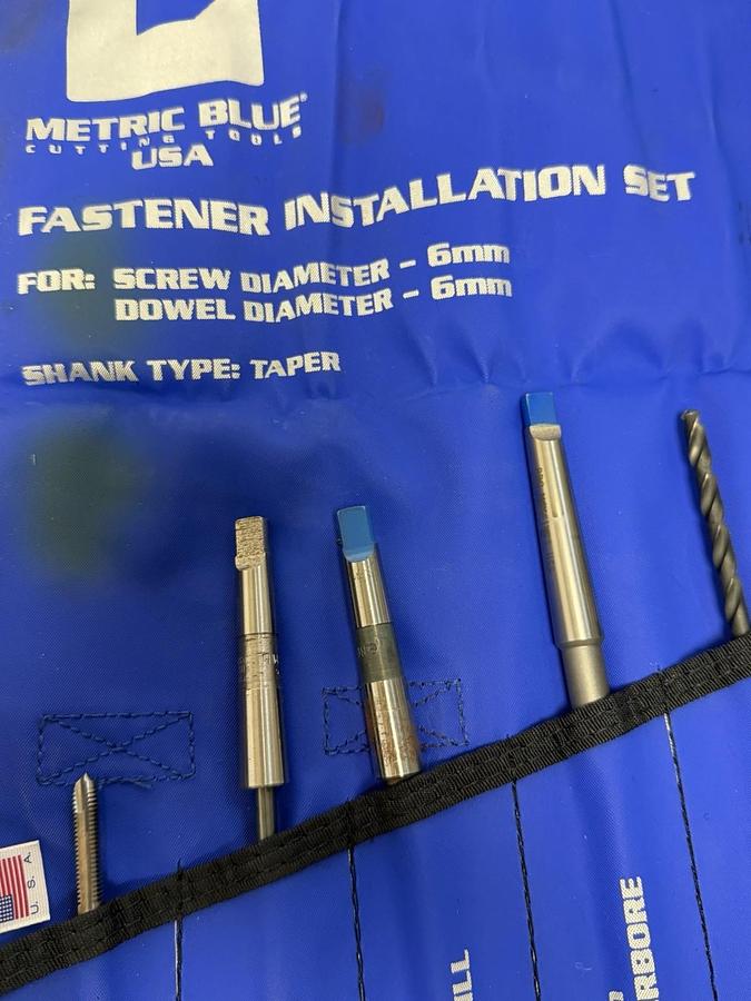 NEW METRIC BLUE MET218176 FASTENER INSTALLATION SET 6mm
