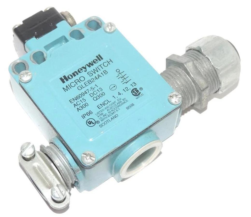 Used LOT OF 2 HONEYWELL MICRO SWITCH EN60947-5-1 LIMIT SWITCHS GLEB24A1B