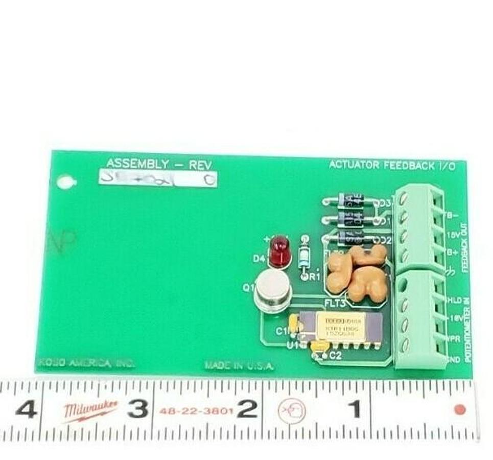Used NEW KOSO AMERICA INC. S97021 FEEDBACK BOARD I/O REV. C P/N: D97020 REV. 0