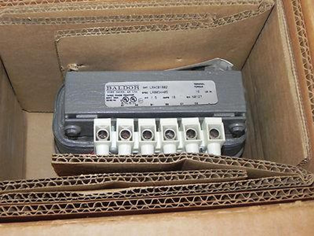 Used NIB BALDOR LRAC01802 THREE PHASE REACTOR SPEC. LR0034A05 AMPS 18