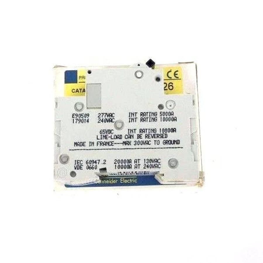 NIB SQUARE D MG24426 SUPPLEMENTARY PROTECTOR 34615 C60N 277V, 2AMP, TRIP CURVE C