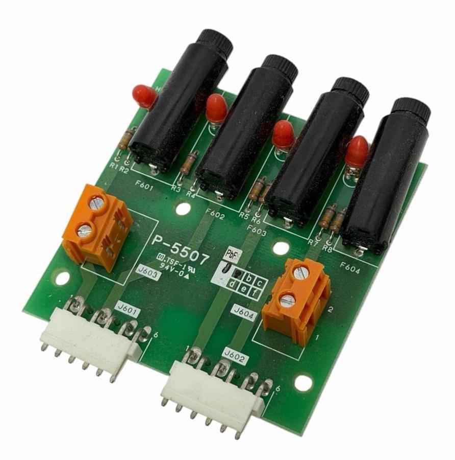 Used ISHIDA P-5507 PCB CIRCUIT BOARD, AC, PRINTED CARD, FUSE ASSEMBLY P5507