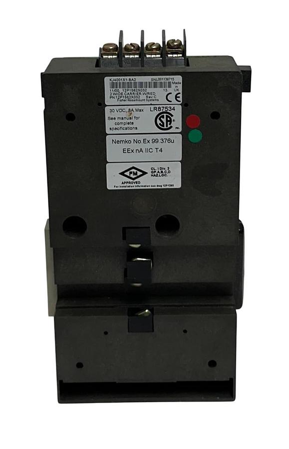 Used ROSEMOUNT DeltaV KJ4001X1-BA2 / 12P1562X032 2-WIDE CARRIER W/ REDUNDANCY USNP