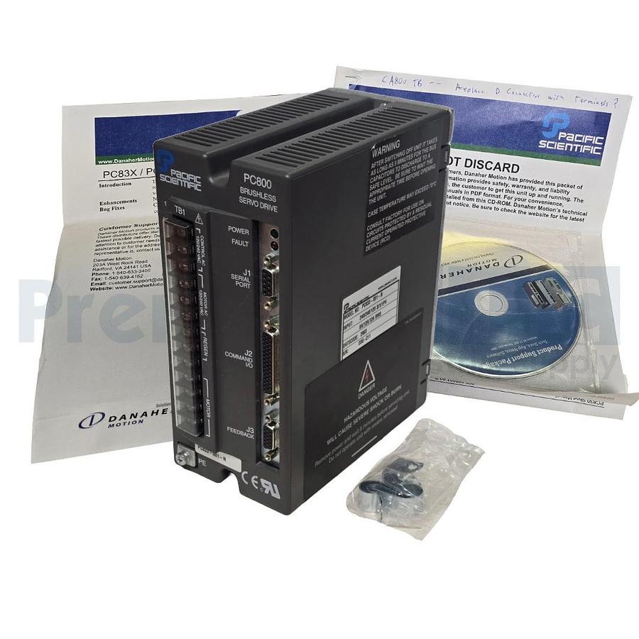 Used PACIFIC SCIENTIFIC /DANAHER MOTION PC833-001-N / PC800 DIGITAL SERVO DRIVE NSNP