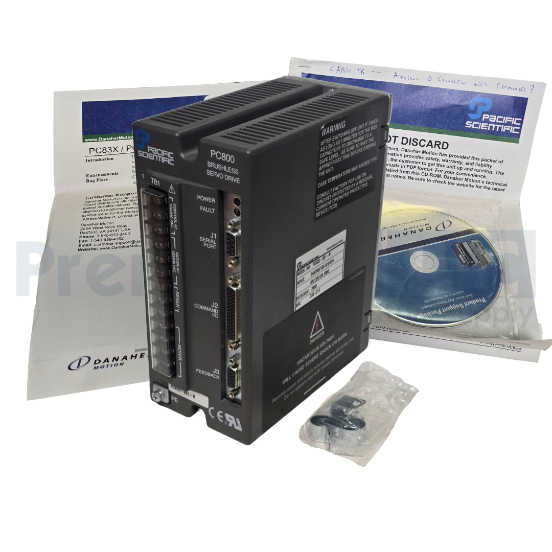 Used PACIFIC SCIENTIFIC /DANAHER MOTION PC833-001-N / PC800 DIGITAL SERVO DRIVE NSNP