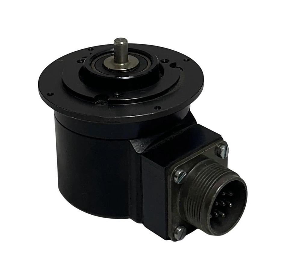 Used HOHNER H-0057CB / H0057CB ROTARY SHAFT ENCODER 7-PIN MIL CONNECTIONS USNP