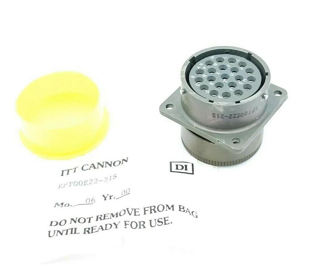 NEW ITT CANNON KPT00E22-21S CIRCULAR CONNECTOR RECEPTACLE 21 POSITON