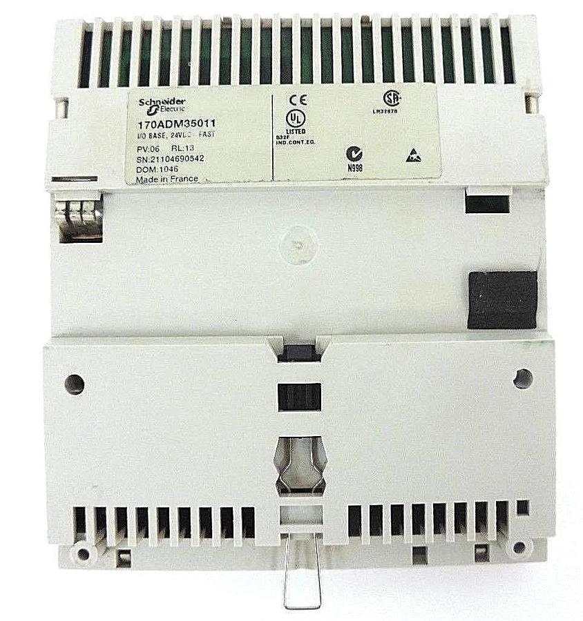 Used SCHNEIDER MODICON 170ADM35011 I/O BASE, 24VDC-FAST TSX MOMENTUM PV: 06, RL: 13