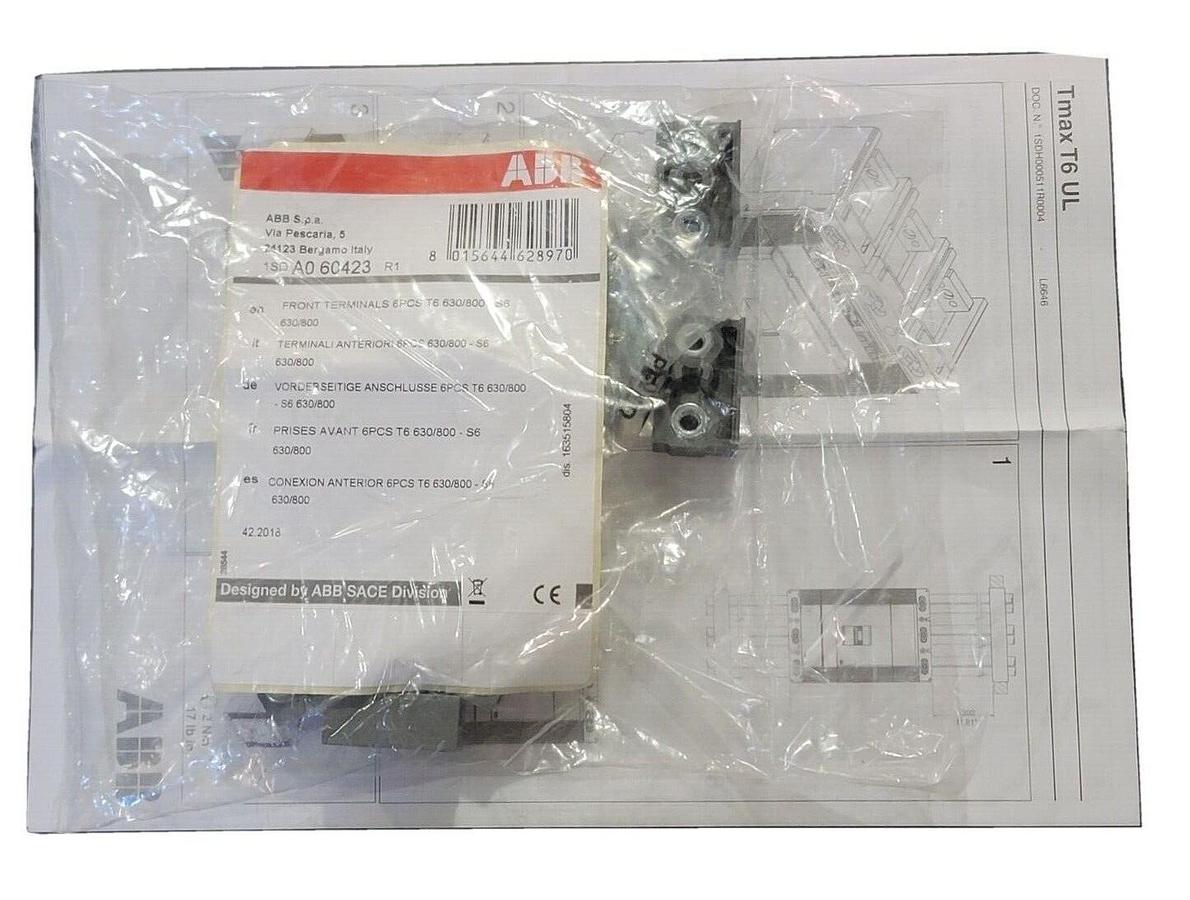 Used NEW IN BOX  ABB 1SDA061653R1 SACE TMAX T6N 800 CIRCUIT BREAKER 3-POLE 600A