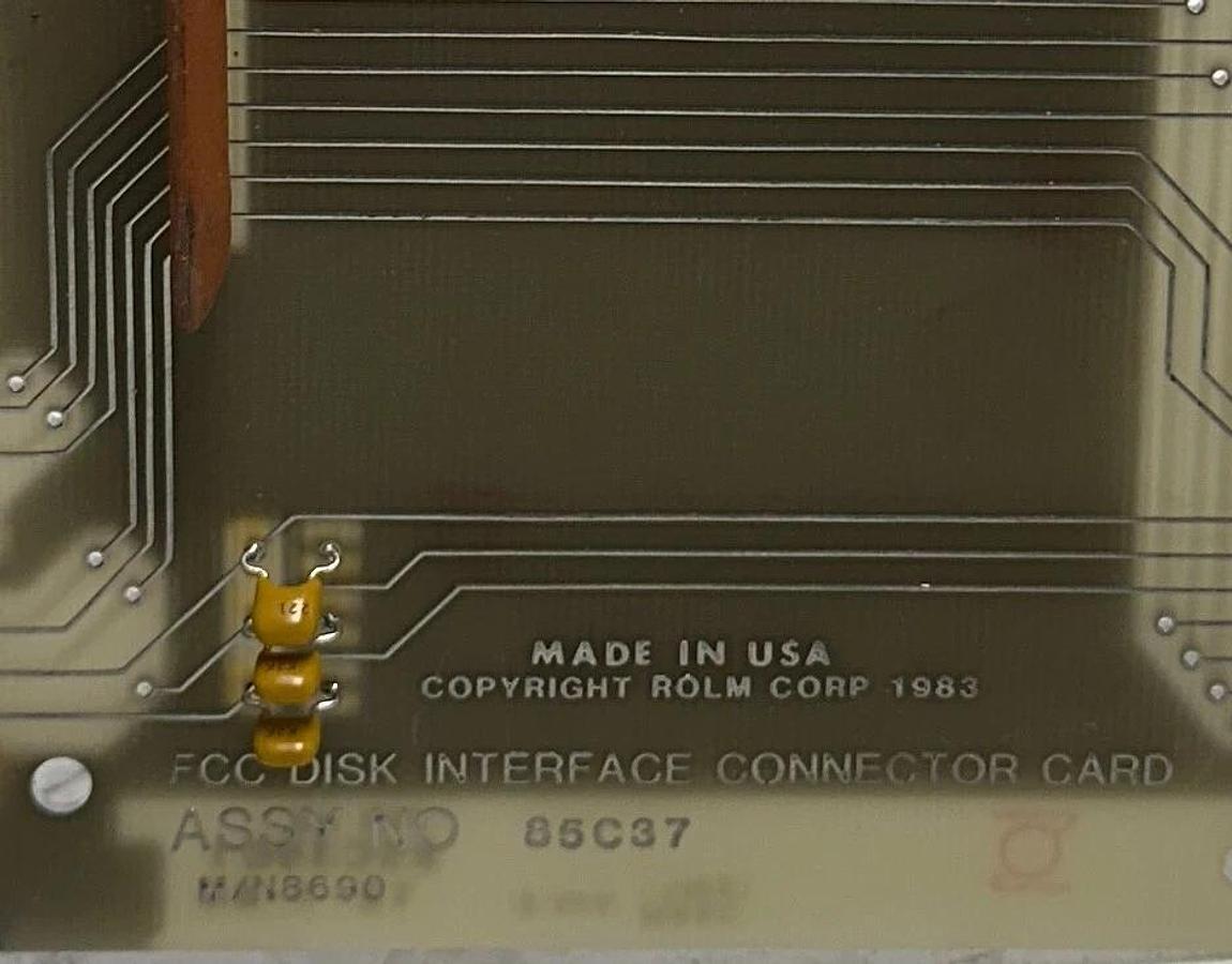 Used ROLM 85C37 / 86900A / 005416T / ASM 85C3701 FCC DISK INTERFACE CARD USNP