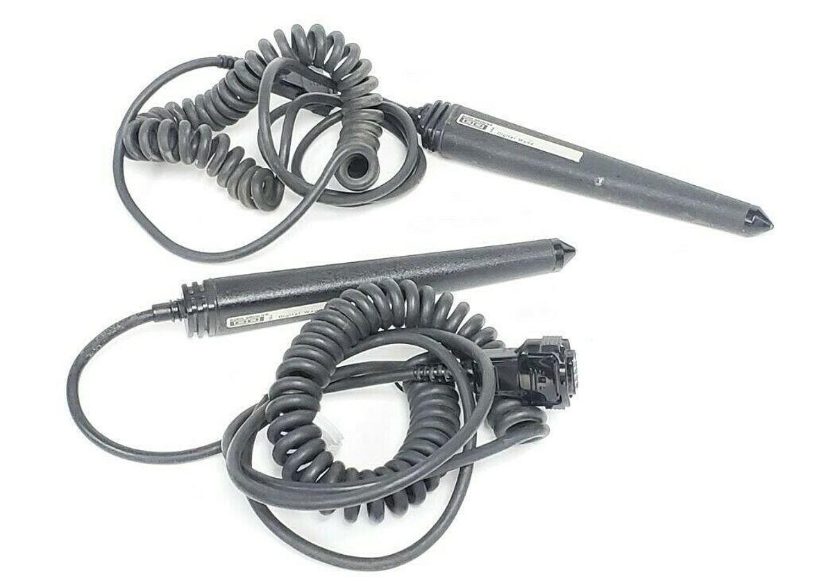 Used LOT OF 2 BURR-BROWN DIGITAL WANDS EMULATION 9 PIN 8' FT CORD
