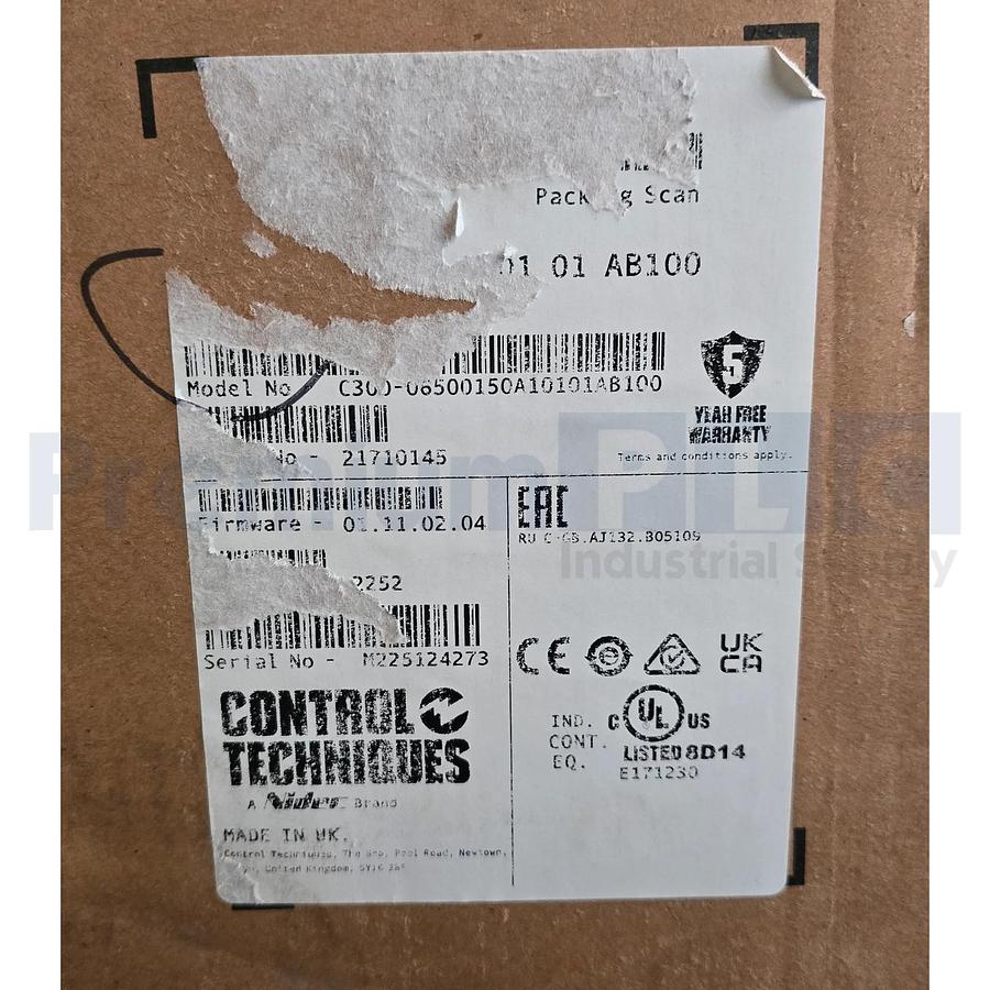 CONTROL TECHNIQUES C300-065 COMMANDER AC DRIVE 15HP C300-06500150A10101AB100 NEW