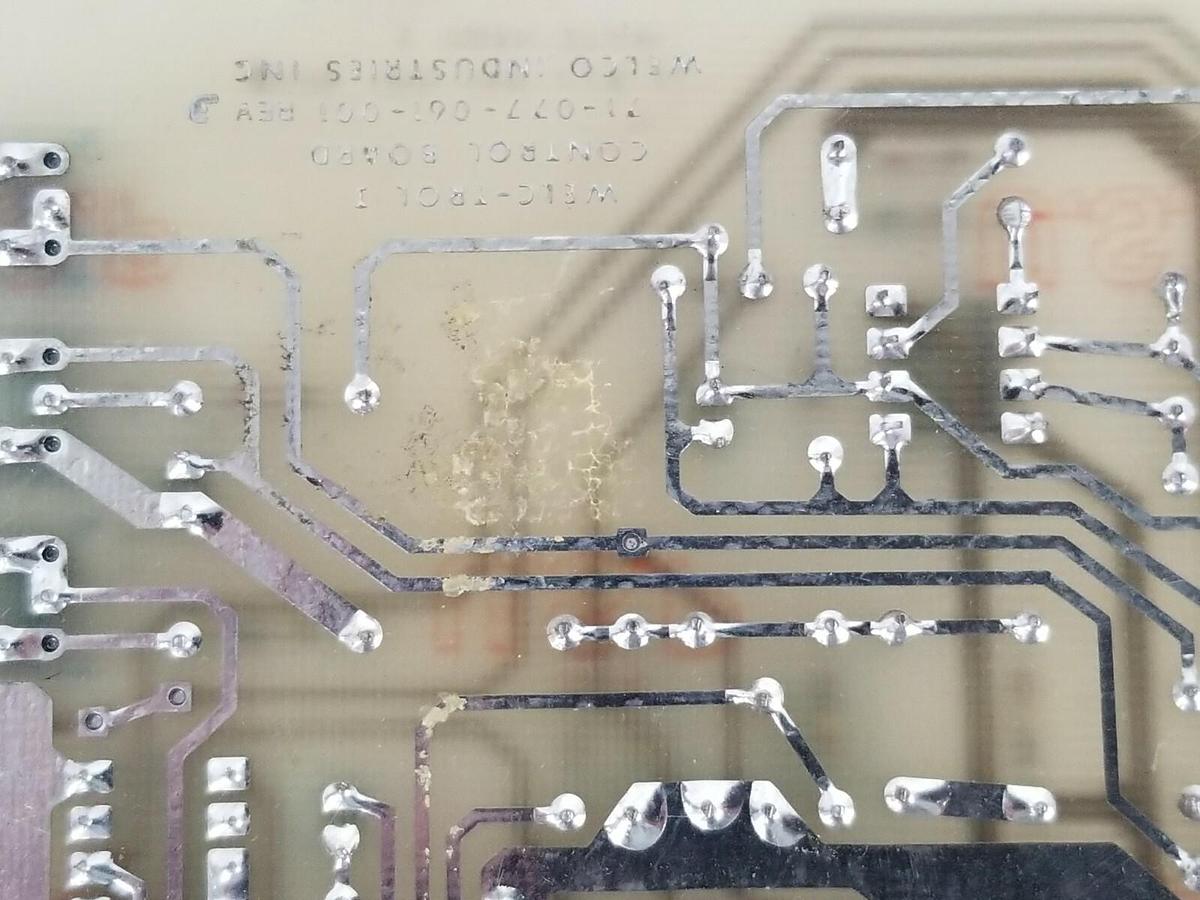 Used WELCO INDUSTRIES INC. 71-077-061-001 WELC-TROL I POWER BOARD REV. 3 71077061001