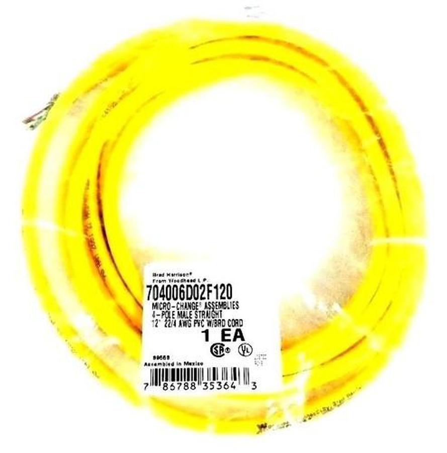Used NEW BRAD HARRISON 704006D02F120 MICRO-CHANGE CORDSET
