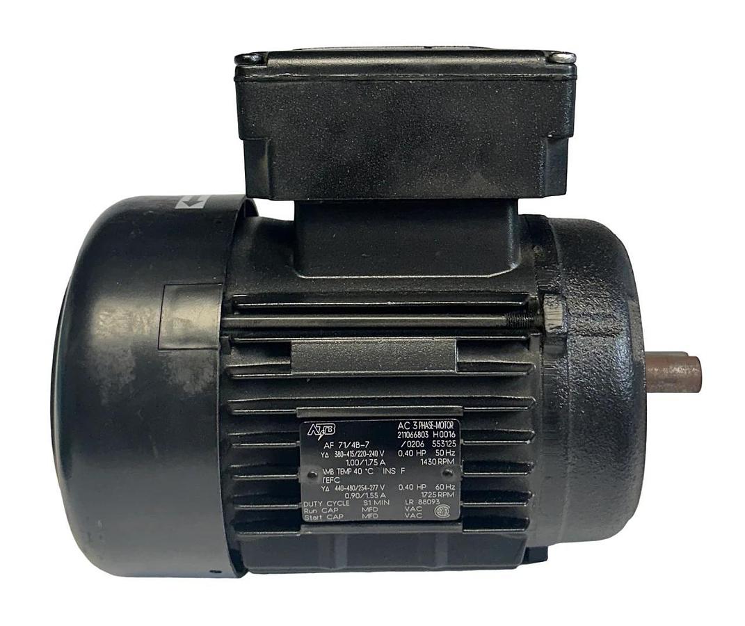 Refurbished ATB AF 71/4B-7 / AF714B7 3-PHASE AC MOTOR 0.40HP 1725RPM MAX 480V MAX REPAIRED