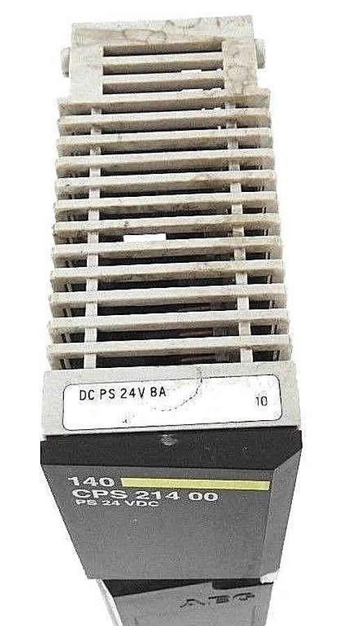 Used SCHNEIDER MODICON 140CPS21400 POWER SUPPLY 8AMP 24VDC, 140-CPS-214-00
