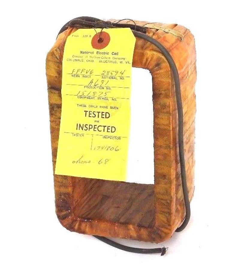 Used NEW NATIONAL ELECTRIC 151875 COIL 28594 WHSK 40
