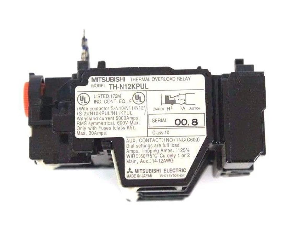 NIB MITSUBISHI TH-N12KPUL THERMAL OVERLOAD RELAY 0.1-0.16A THN12KPUL