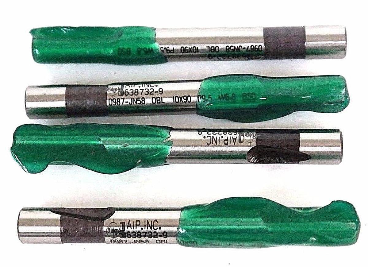 Used NIB AIP INC 638732-9 PUNCH 0987-JN58 OB 10X90 P9.5 W-6.8 BSO - LOT OF 4