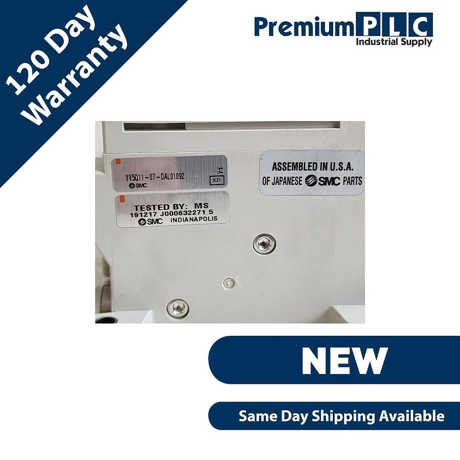 NEW SMC VV5Q11-07-DAL01092 PNEUMATIC MANIFOLD W/ (6) VQ1301N-51 & VVQ1000-10A-1