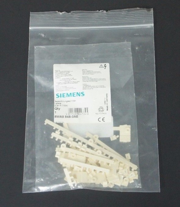 NEW SIEMENS 8WA8-848-0AE LABEL MARKER NUMBER 5 TOTAL 100