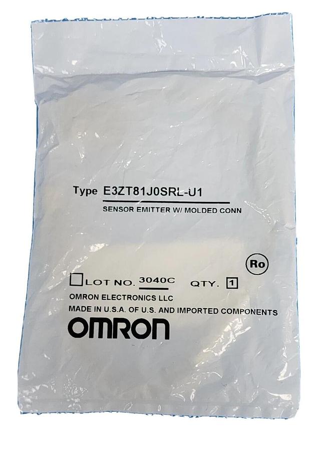 Used NEW OMRON E3ZT81J0SRL-U1 SENSOR EMITTER W/ MOLDED CONN
