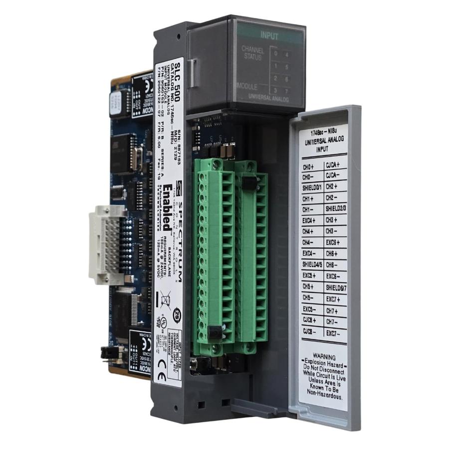 Used SPECTRUM CONTROLS ALLEN BRADLEY 1746sc-NI8u /A SLC 500 ANALOG INPUT MODULE NSMP