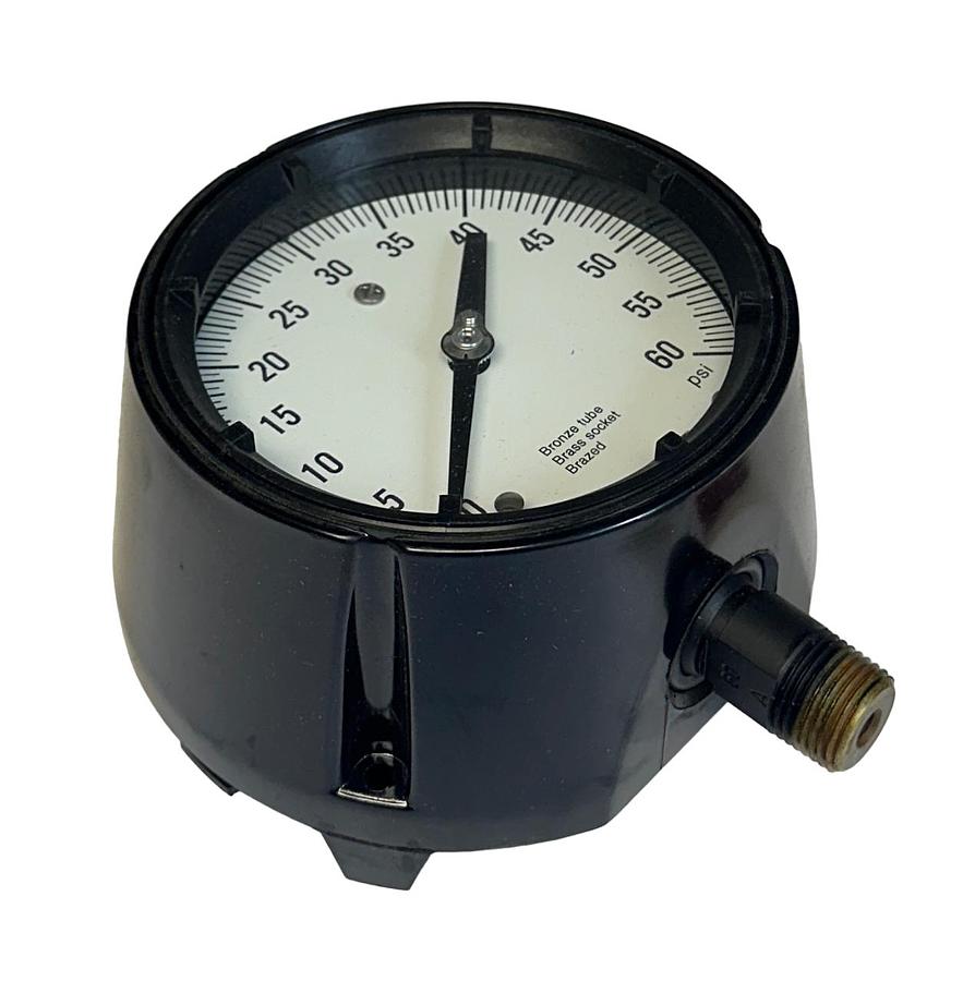 Used ASHCROFT 45-1279-AS-04L-60# / 451279AS04L60 DURAGAUGE PRESSURE GAUGE 60PSI NSMP