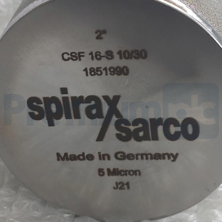 Used Spirax Sarco 2" CSF16 -S 10/30 Steam Filter Element S/S 5 Micron 1851990 NSMP