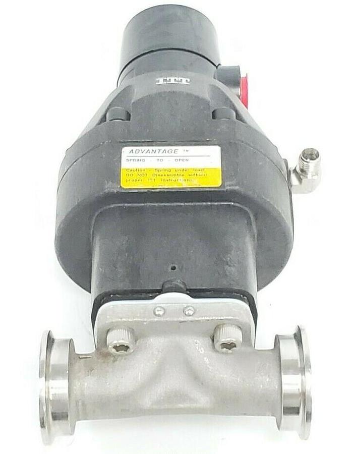 Used ITT ADV-92-01439 ADVANTAGE ACTUATOR 90PSI W/ 1819 1" DIAPHRAGM VALVE 25465 CF3M