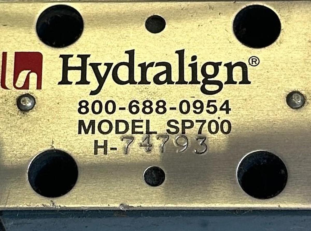 Used NEW HYDRALIGN H-74793 / H74793 MODEL SP700 HYDRAULIC VALVE ASSEMBLY