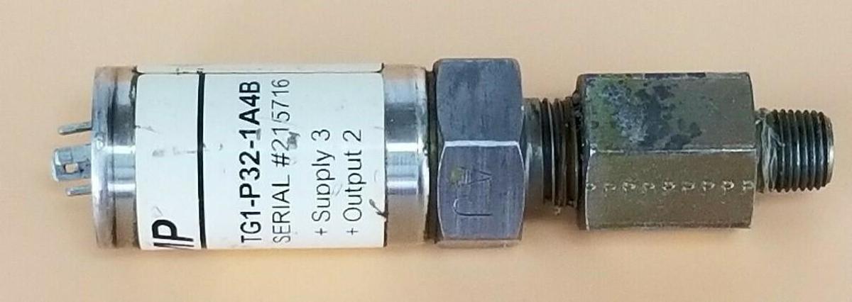 Used REO-TEMP TG1-P32-1A4B GENERAL PURPOSE TRANSMITTER 0-3000 PSI 4-20mA 10-30VDC