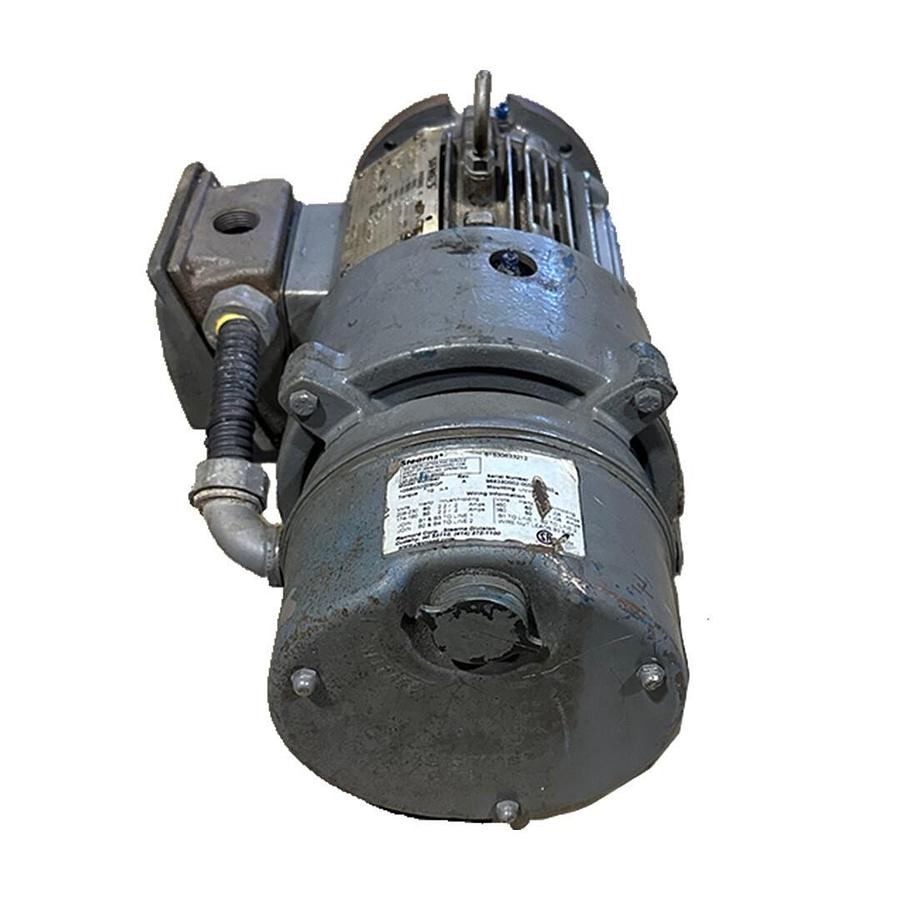 Used SIEMENS 1LA01444SB21 PE-21 PLUS MOTOR 1HP R6ZESDB W/ STEARNS 105603200BQF BRAKE