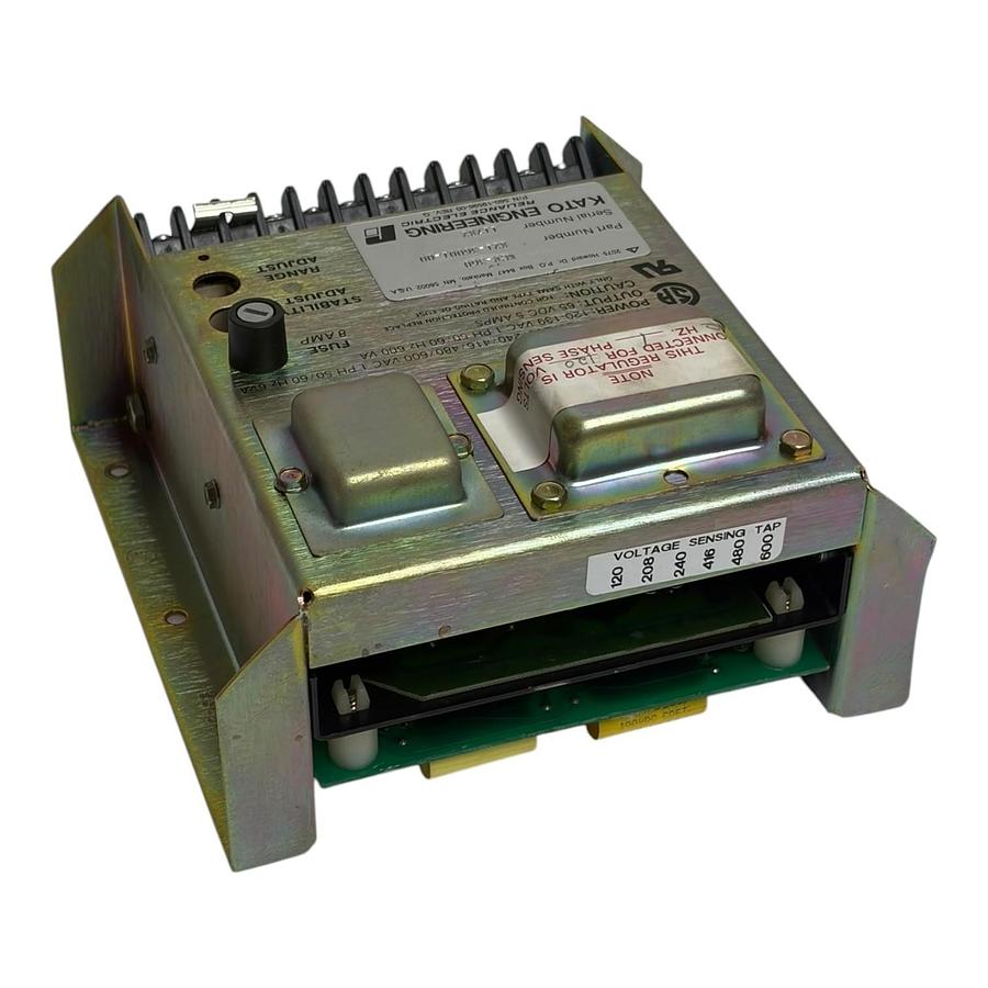 Used Kato Engineering KCR-360 Voltage Regulator 821-36001-00 Reliance Electric AVR