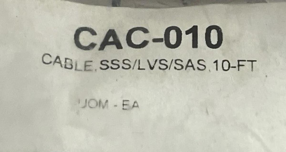 Used Lot of 4 New Surplus CAC-010 Cables SSS/LVS/SAS 10-FT Industrial Power Cord NSFS