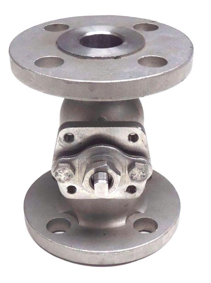 Used NEW APOLLO 87A20501 1" FLANGED BALL VALVE MISSING HANDLE