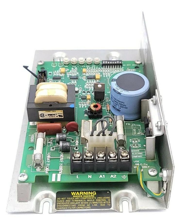 Used BODINE ELECTRIC COMPANY 830 DC MOTOR CONTROL 115VAC, 50/60HZ 4.2A