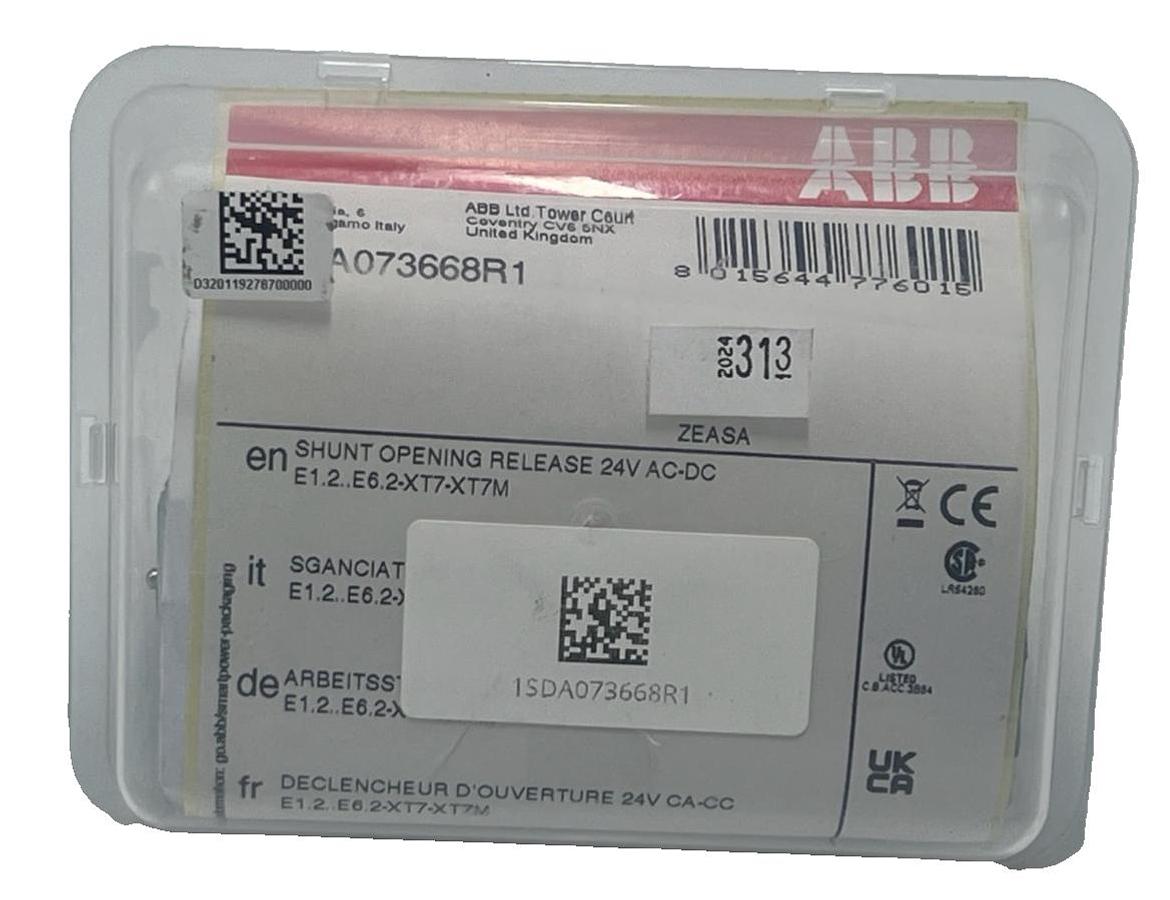 Used ABB 1SDA073668R1 SACE Emax 2 | Tmax XT Shunt Opening Release YO 24V AC/DC NSMP