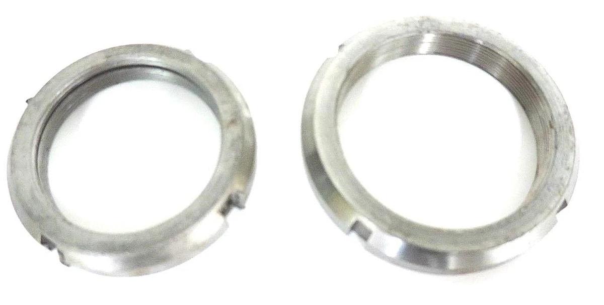 Used LOT OF 2 GENERIC LOCKING NUTS N-14 & N-12