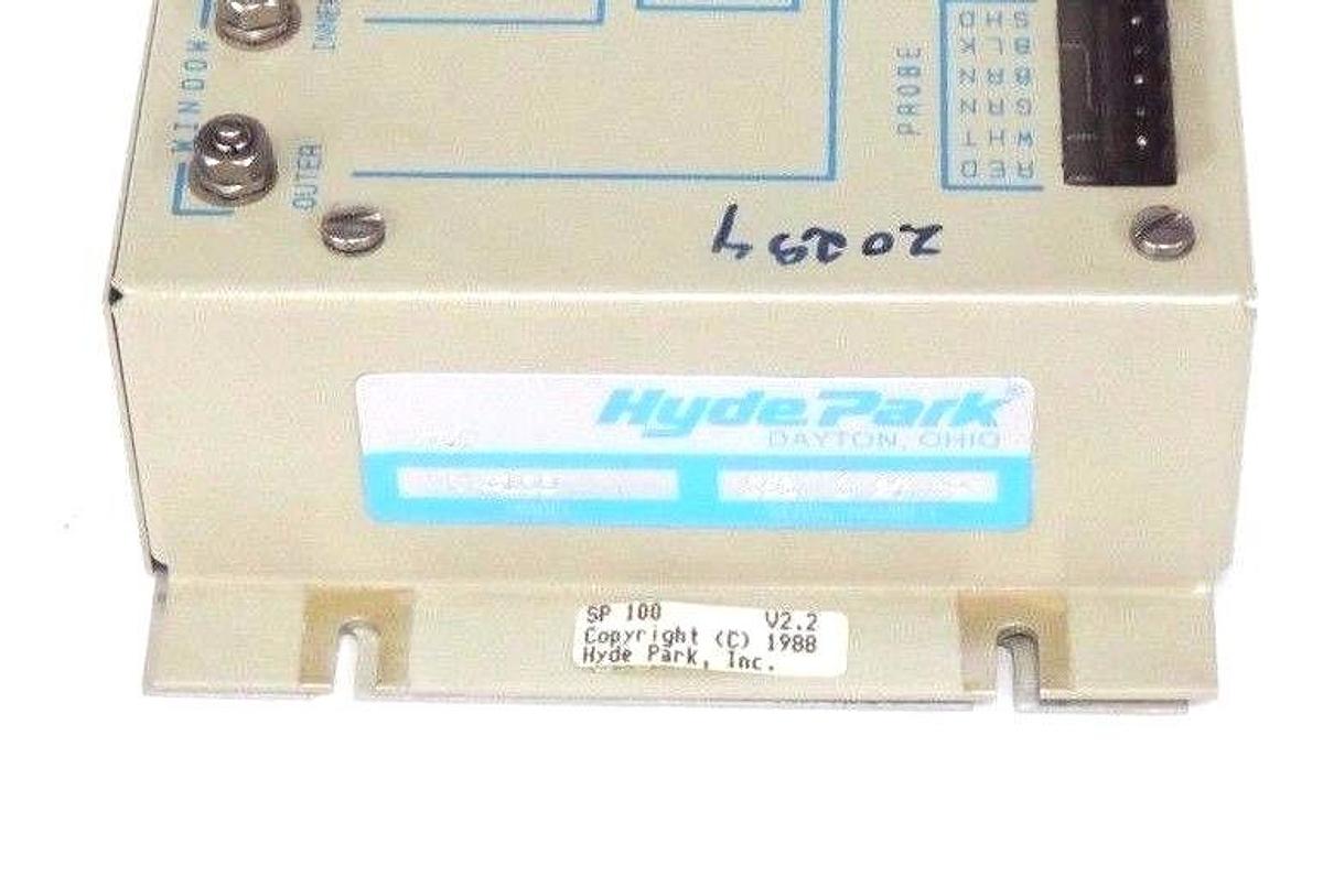 Used HYDE PARK SP-100 SUPERPROX SENSING SYSTEM REV. D SP100