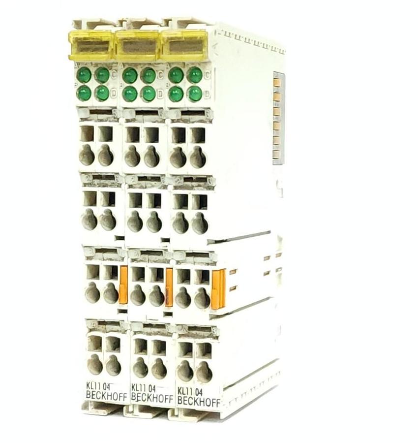 Used LOT OF 3 BECKHOFF KL1104 DIGITAL INPUT TERMINALS 4-CHANNEL 24 VDC
