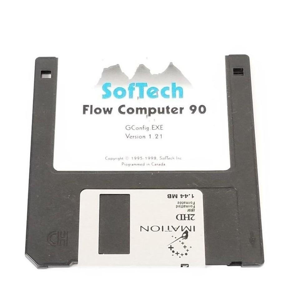 Used SOFTECH FLOW COMPUTER 90 GCONFIG. EXE VER. 1.21 FLOPPY DISC