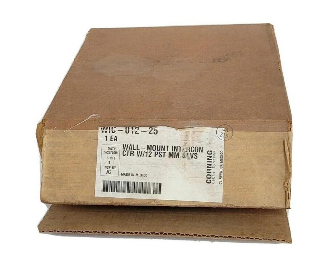 Used NIB CORNING WIC-012-25 WALL-MOUNT INTERCONNECT CENTER WIC01225