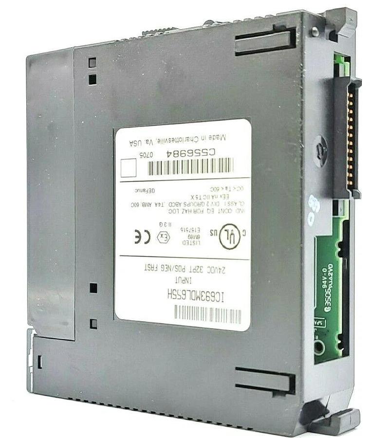 Used GE FANUC IC693MDL655H INPUT 24VDC 32PT POS/NEG FAST INPUT MODULE