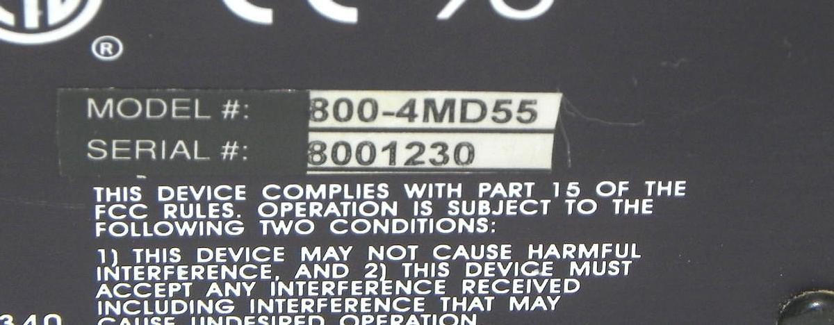 Used DVT 800-4MD55 SERIES 800 CAMERA CONTROLLER 8004MD55