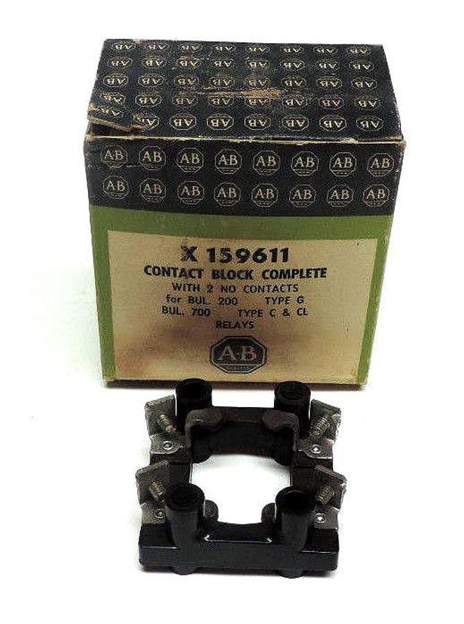 NIB ALLEN BRADLEY X-159611 CONTACT BLOCK TYPE G X159611