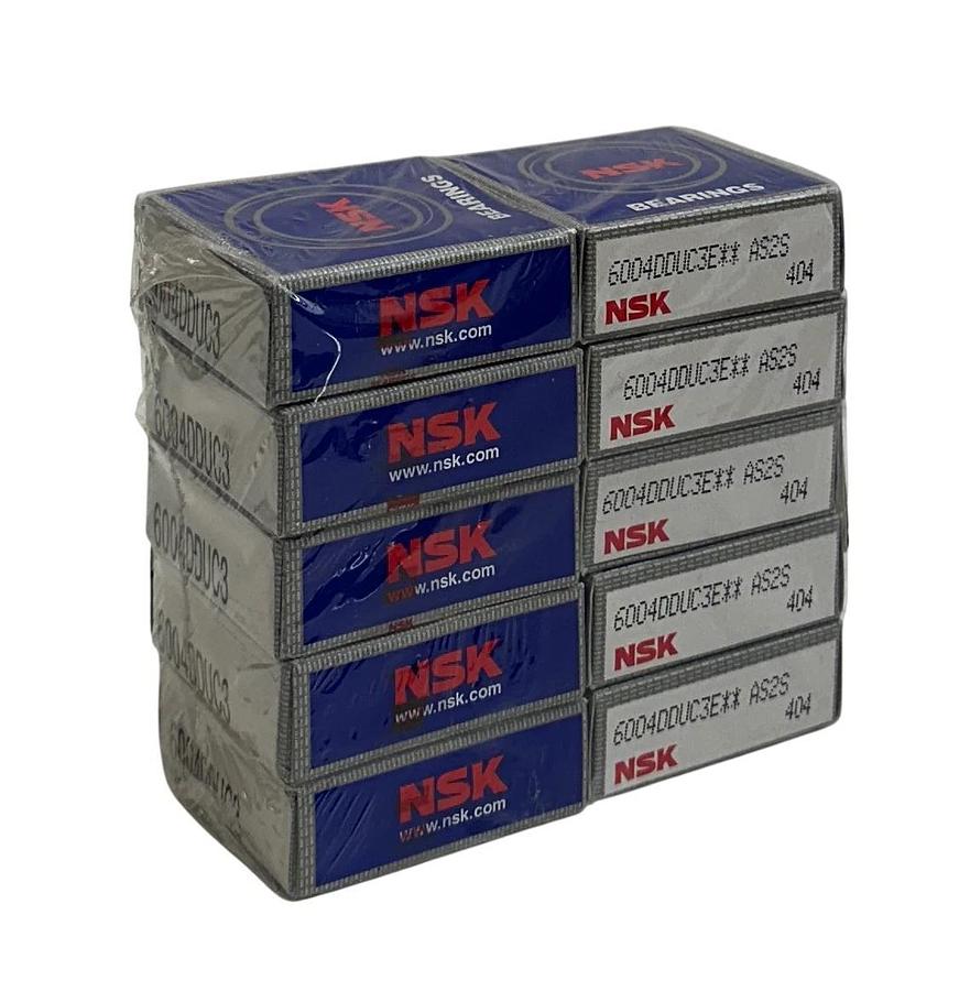 Used 10 NSK 6004DDUC3 / 6004DDUC3E / 6004DDUC3E** AS2S DEEP GROOVE BALL BEARINGS NSFS